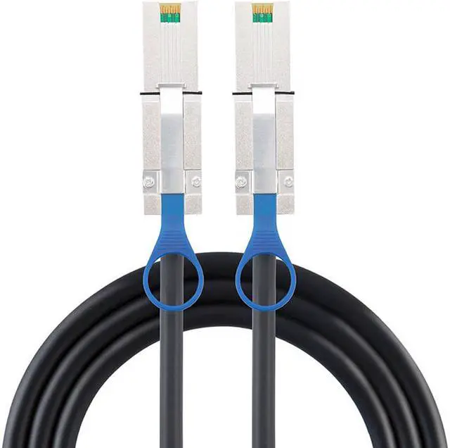 Alt view image 2 of 5 - EnLabs SFF8088MM1M External SAS Cable,4 Lane - mini-SAS SFF-8088 to mini-SAS SFF-8088 Cable,External Mini SAS Serial Attached SCSI 26 Pin SFF 8088 Male to Male Cord - 3.3FT
