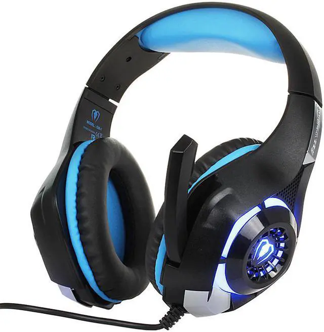 Main image of EnLabs 3.5MM Gaming Headset Headphone w/ Microphone for PS4 Xbox One Cellphone Mac Laptops Computer - Crystal Stereo Bass Surround Sound, Noise Reduction Game Earphone-Volume Control with LED Lighting