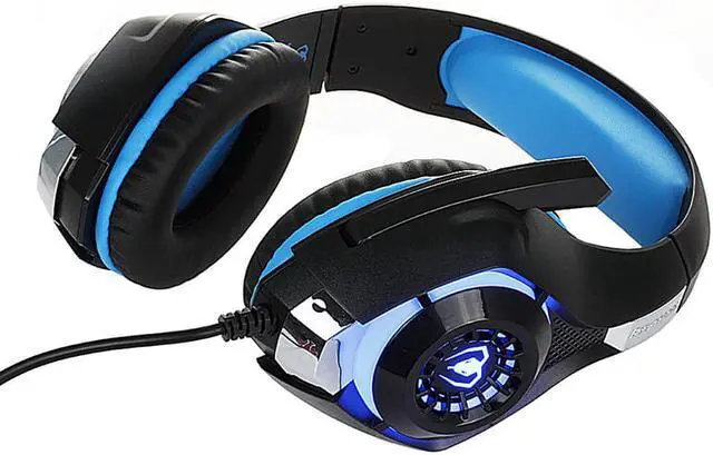Alt view image 4 of 6 - EnLabs 3.5MM Gaming Headset Headphone w/ Microphone for PS4 Xbox One Cellphone Mac Laptops Computer - Crystal Stereo Bass Surround Sound, Noise Reduction Game Earphone-Volume Control with LED Lighting