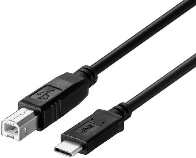 Alt view image 2 of 5 - EnLabs USB C to USB B Printer Cable, USB 2.0 Type C to Type B Male to Male Cable, Compatible with MacBook Pro, HP, Canon, Brother, Samsung Printers etc, 2M/ Black