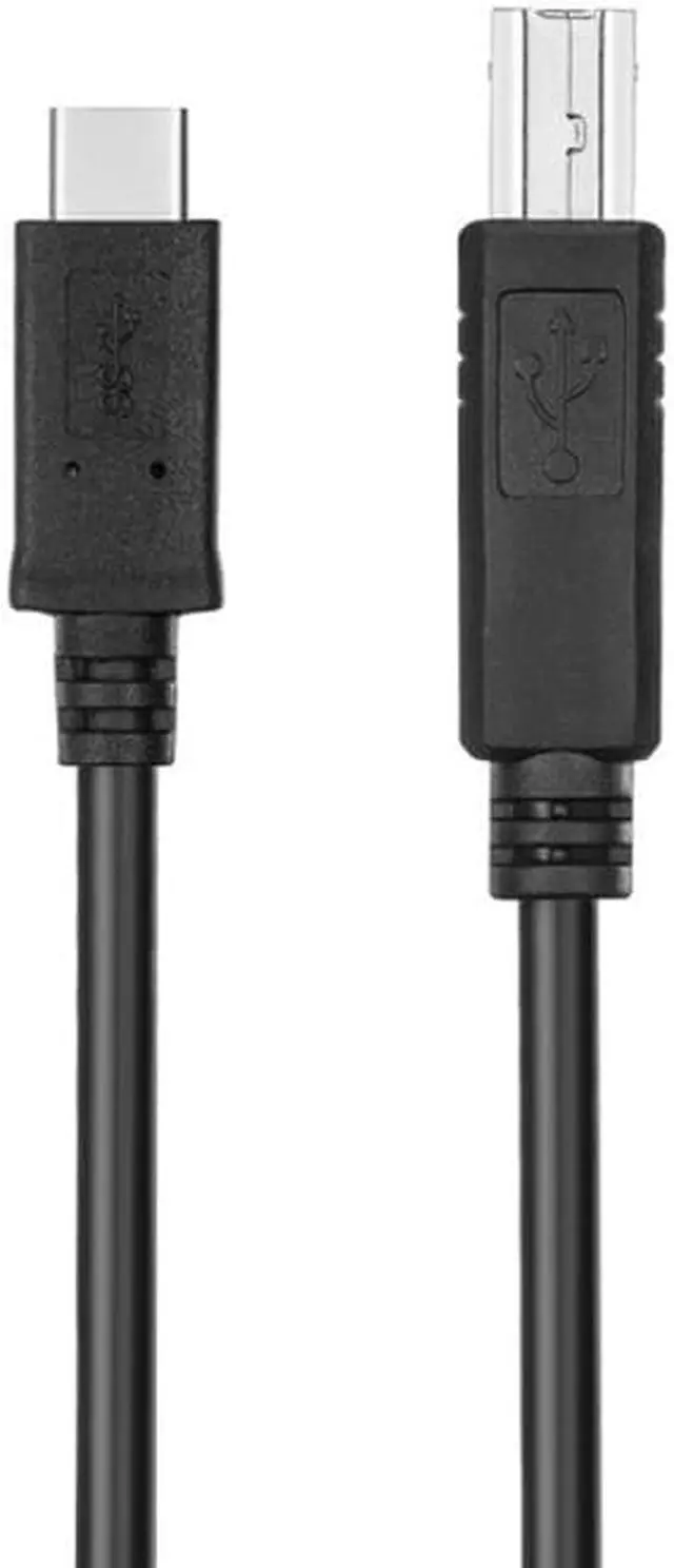 Alt view image 3 of 5 - EnLabs USB C to USB B Printer Cable, USB 2.0 Type C to Type B Male to Male Cable, Compatible with MacBook Pro, HP, Canon, Brother, Samsung Printers etc, 2M/ Black