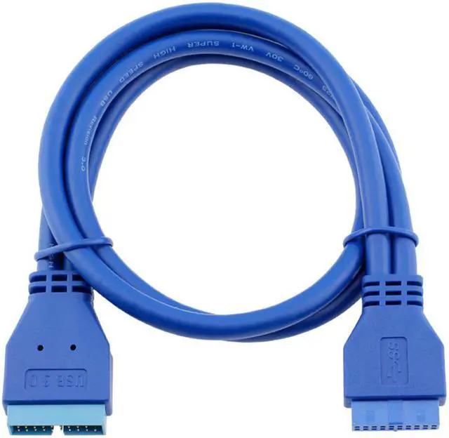 Alt view image 2 of 4 - USB 3.0 Motherboard 20 Pin Header Extension Adapter Cable, USB 20-pin Connector Male to Female USB3 Extender Cable-1.64FT