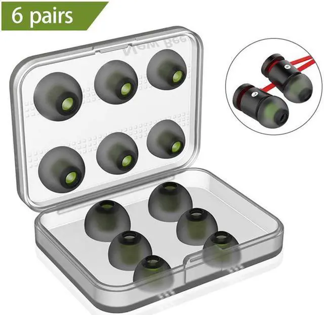 Alt view image 2 of 7 - In Ear Silicone Earphone Holder Replacement Silicone Earbud Tips for Most 5mm-7mm Inner Tips Sport Earphone in-Ear Earphones (6 Pairs,S/M/L 2 Pairs each Size )