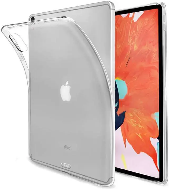 Alt view image 2 of 7 - Back Case for iPad Pro 11" 2018 ,Crystal Clear Soft TPU Cover for Apple iPad Pro 11 inch  Model A1934/A1979/A1980/A2013