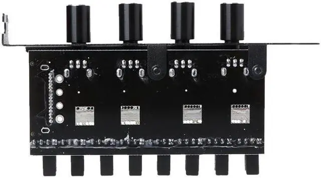 Alt view image 5 of 5 - Enlabs PCIFANCO8SPR 8 Channel 3-pin 4pin Fan speed Controller w/ OFF Switch - 8 Fans RPM Speed Reduce Regulator by 4 Knobs w/ PCI Slot Cover - SATA 15pin to 8 Port 3 4Pin Case/CPU Fan Hub Splitter