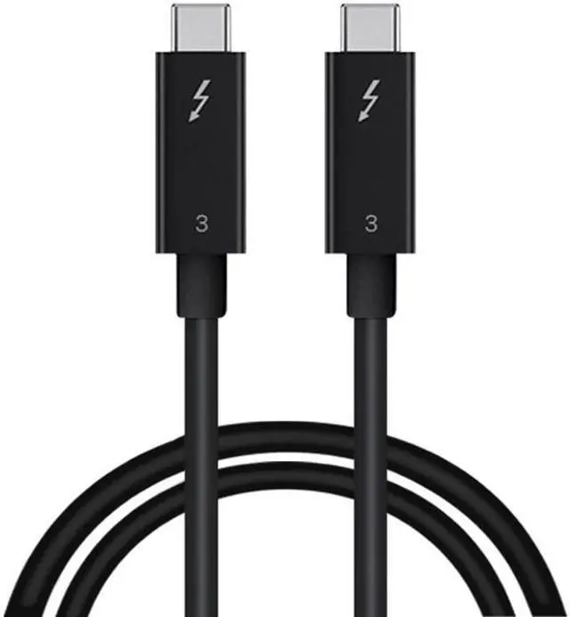 Alt view image 2 of 7 - Thunderbolt 3 Cable 40Gpbs Thunderbolt 3 Certified Cable Supports 5A/100W Charging,5K Vidoe,USB C to USB C Compatible with New MacBook Pro, iMac Pro,ThinkPad Yoga, Alienware 17 and More - 1.64ft