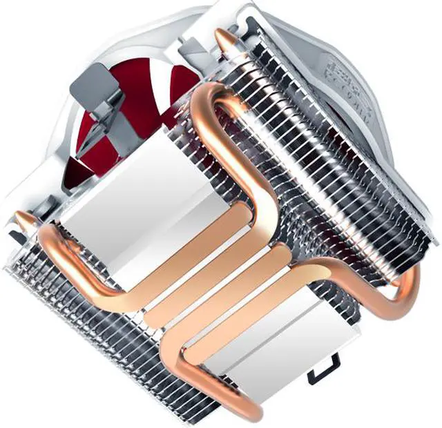 Alt view image 3 of 5 - PC Cooler CPU Air Cooler - Aluminum Heat sink - 4x6mm Direct Contact Copper Heatpipes with 120mm 3pin Fan -for Multi-platform Intel/AMD CPUs  socket 754/939/AM2/AM2+/AM3/FM1 LGA 775/1156/1155/1150