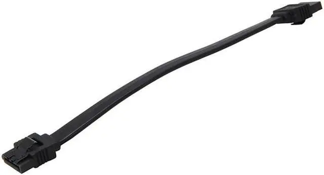 Alt view image 3 of 4 - 6inch SATA3 SATA III 6Gb/s Serial ATA DATA cable w/ latch Locking for Hard Drive Disk HDD / SSD - Black