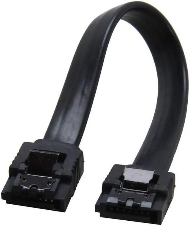 Alt view image 4 of 4 - 6inch SATA3 SATA III 6Gb/s Serial ATA DATA cable w/ latch Locking for Hard Drive Disk HDD / SSD - Black