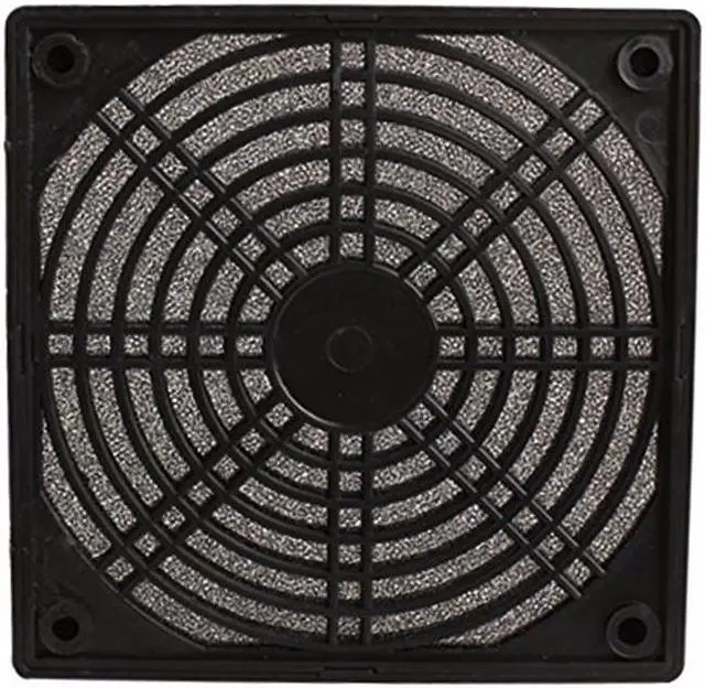 Alt view image 3 of 7 - 9CM Computer Guard Black Plastic Dustproof Dust Filterable 90mm PC Case Fan Cooler Filter Cover Bracket w/ Foam,95x95mm