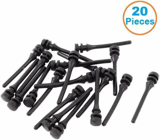 Main image of 20PCS PC Case Fan Soft Silicone Screws Anti Noise Reducing Vibration Fan Rivet for PC Case and CPU Cooler - Black