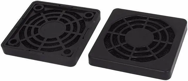 Alt view image 2 of 3 - 2pcs/lot 5CM Computer Guard Black Plastic Dustproof Dust Filterable 50mm PC Case Fan Cooler Filter Cover,55x55x7mm