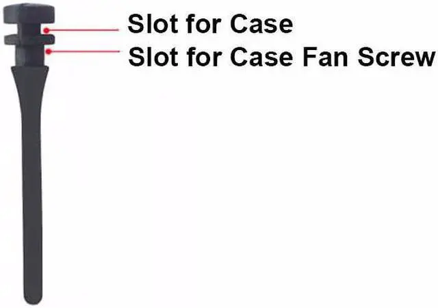 Alt view image 3 of 4 - 20PCS PC Case Fan Soft Silicone Screws Anti Noise Reducing Vibration Fan Rivet for PC Case and CPU Cooler - Black