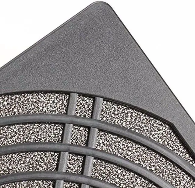 Alt view image 2 of 4 - 12CM Computer Guard Black Plastic Dustproof Dust Filterable 120mm PC Case Fan Cooler Filter Cover w/ Foam,125x125mm