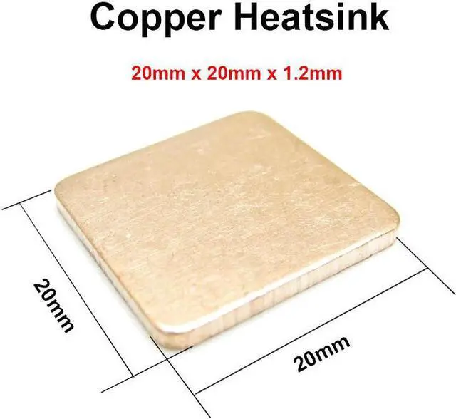 Alt view image 2 of 5 - 10pcs/lot 20x20x1.2mm DIY Copper Shim Heatsink thermal Pad Cooling for XBOX360 PS2 3 4 BGA CPU VGA Chip RAM IC Memory chips Cooler Heat sink