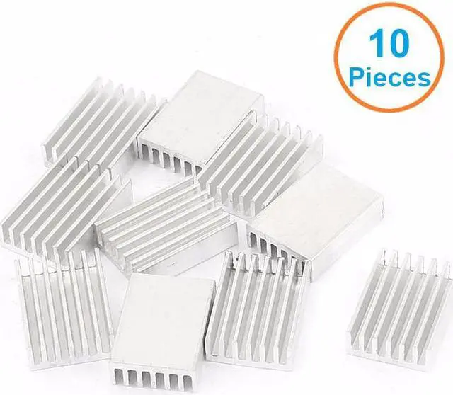 Main image of 10pcs/lot Aluminum Heatsink 20x14x6mm Electronic Chip Cooling Radiator Cooler for IC MOSFET SCR,Router Heat Sink Extrusion Fins