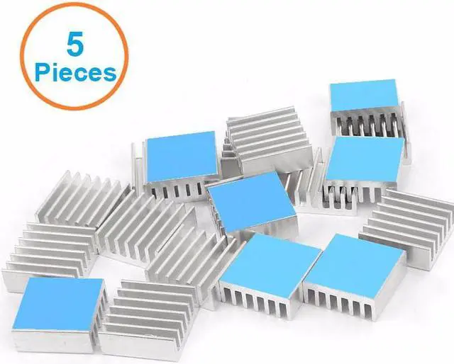 Main image of 5pcs/lot Aluminum Heatsink14x14x6mm with 3M 8810 Thermally Conductive Adhesive Tapes Electronic Chip Cooling Radiator Cooler