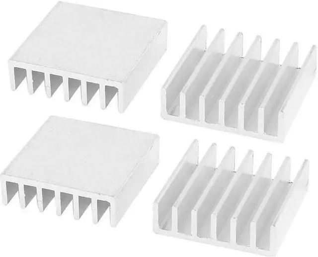 Alt view image 3 of 3 - 10pcs/lot Aluminum Heatsink 20x20x6mm Electronic Chip Cooling Radiator Cooler for IC MOSFET SCR Heat Sink Extrusion Fins