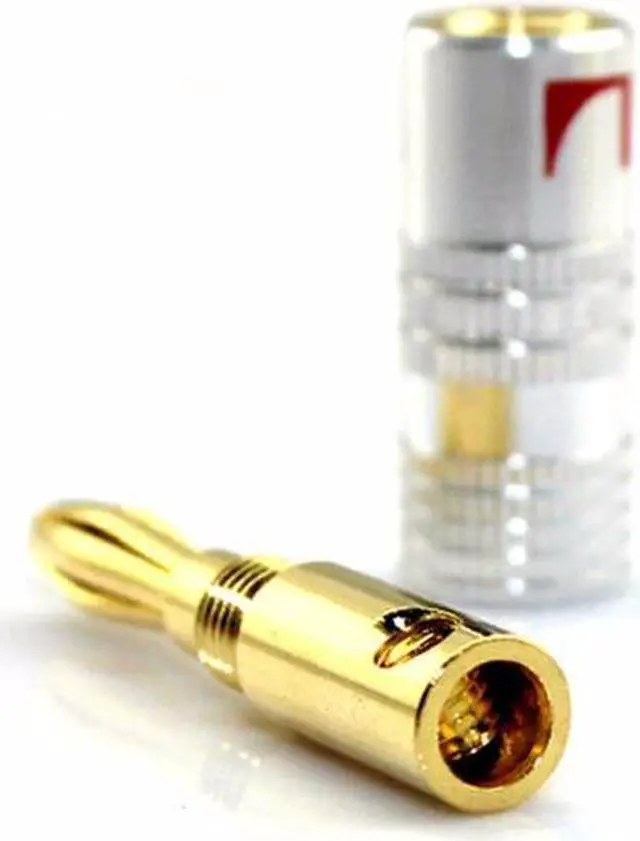 Alt view image 2 of 6 - 20pcs/ 10 pairs High-Quality Musical Amplifier Speaker Cable Wire Pin Banana Plug  24K Gold Plated Connector w/ Aluminum-Shell