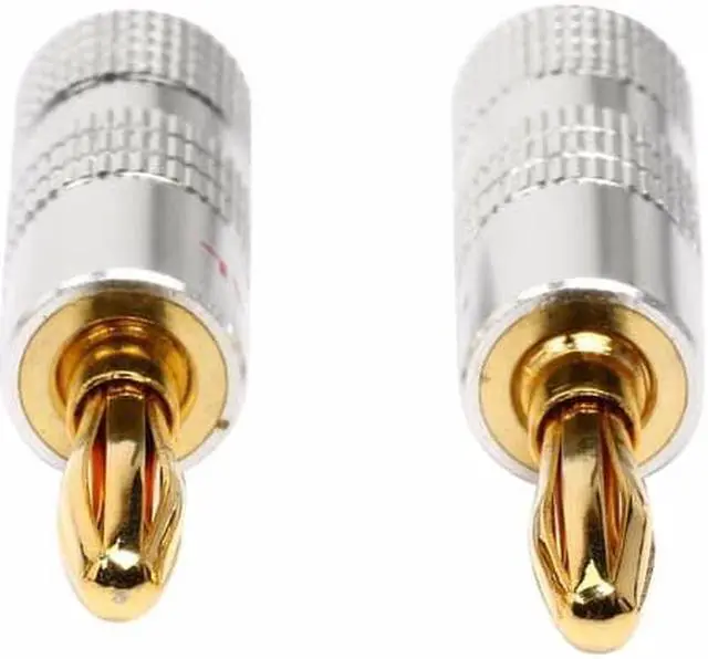Alt view image 5 of 6 - 20pcs/ 10 pairs High-Quality Musical Amplifier Speaker Cable Wire Pin Banana Plug  24K Gold Plated Connector w/ Aluminum-Shell