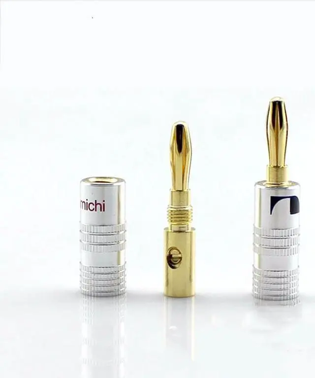 Alt view image 4 of 6 - 20pcs/ 10 pairs High-Quality Musical Amplifier Speaker Cable Wire Pin Banana Plug  24K Gold Plated Connector w/ Aluminum-Shell