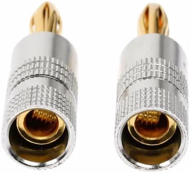 Alt view image 6 of 6 - 20pcs/ 10 pairs High-Quality Musical Amplifier Speaker Cable Wire Pin Banana Plug  24K Gold Plated Connector w/ Aluminum-Shell