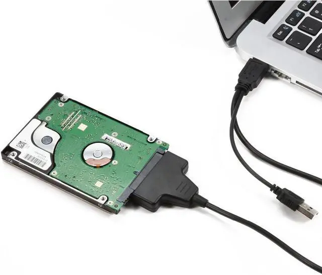 Alt view image 4 of 4 - EN-Labs USB 2.0 to 2.5" SATA Adapter Cable for SSD/HDD, Hard Drive Connector 22 Pin 7+15 SATA 1 2 3 to USB 2.0 External Converter
480Mbps Converter w/Reserved USB Power