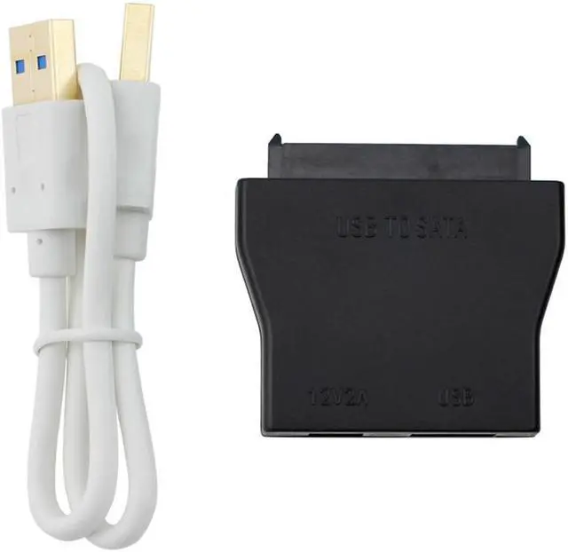 Alt view image 2 of 7 - USB 3.1 (10Gbps) Type A To 6Gbps SATAIII 22 Pin 2.5 Inch Hard Disk Driver Adapter Cable Converter  w/ USAP,SATA to USB 3.1 Converter for SSD/HDD