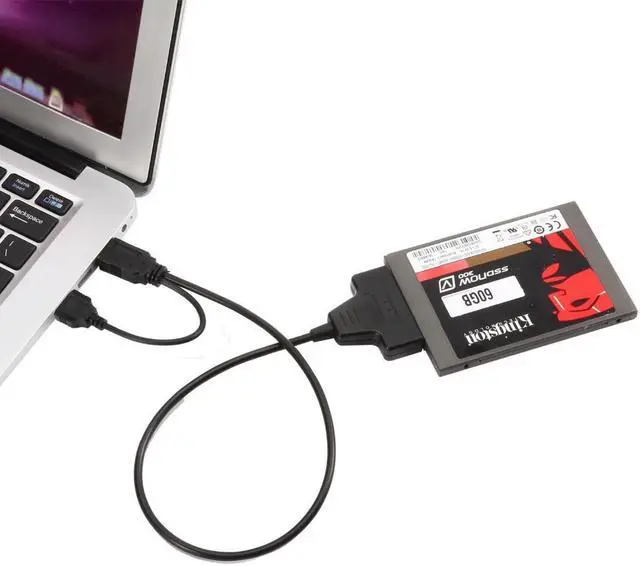 Alt view image 3 of 4 - EN-Labs USB 2.0 to 2.5" SATA Adapter Cable for SSD/HDD, Hard Drive Connector 22 Pin 7+15 SATA 1 2 3 to USB 2.0 External Converter
480Mbps Converter w/Reserved USB Power