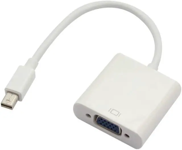 Alt view image 2 of 3 - Mini DisplayPort mini Dp to VGA  Active Adapter Converter,White- Thunderbolt Port Compatible - mDP to VGA - 1080p@60fps