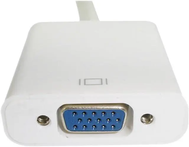 Alt view image 3 of 3 - Mini DisplayPort mini Dp to VGA  Active Adapter Converter,White- Thunderbolt Port Compatible - mDP to VGA - 1080p@60fps