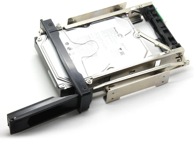Alt view image 3 of 6 - Seatay 5.25in Trayless Hot Swap Mobile Rack for 3.5in Hard Drive - Internal SATA Backplane Enclosure