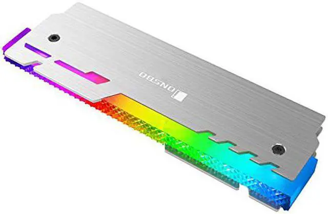 Alt view image 5 of 7 - Jonsbo NC-3 Desktop Memory Heatsink 5V 3Pin Addressable RGB Aluminum RAM Heat Spreader Cooling Shell