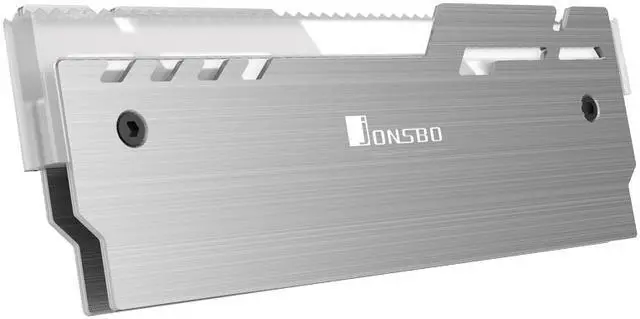 Alt view image 3 of 7 - Jonsbo NC-3 Desktop Memory Heatsink 5V 3Pin Addressable RGB Aluminum RAM Heat Spreader Cooling Shell