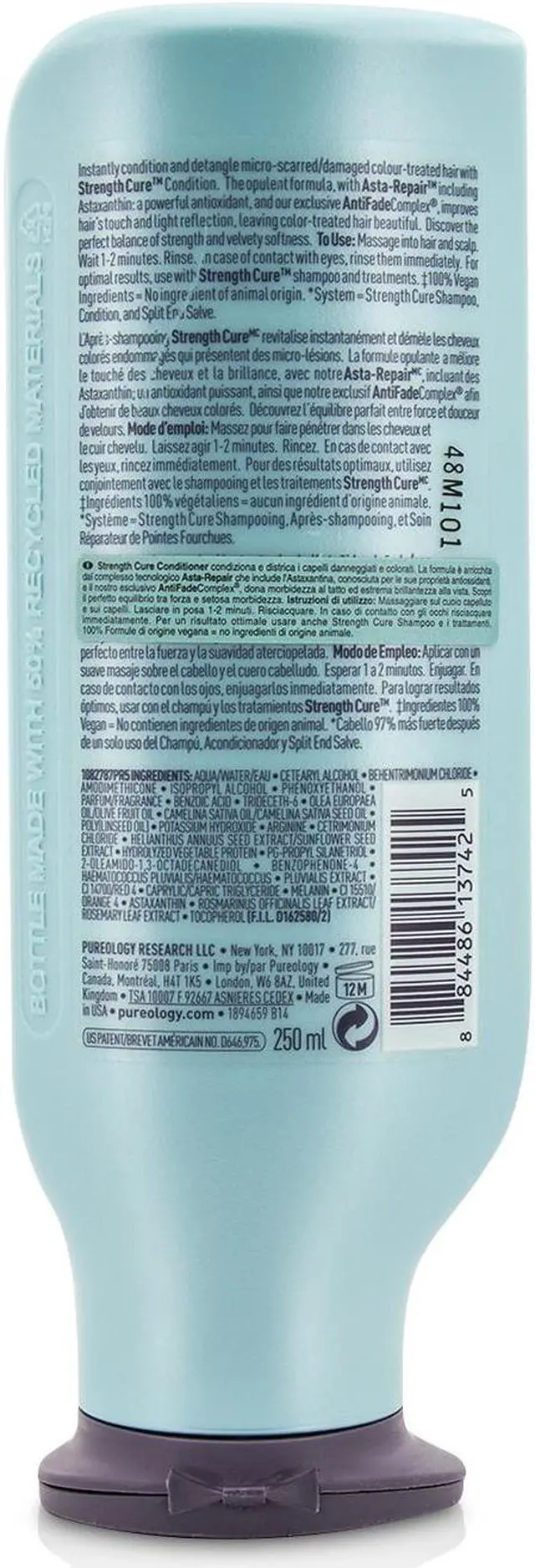 Alt view image 2 of 10 - Pureology - Strength Cure Condition (For Micro-Scarred/ Damaged Colour-Treated Hair) 250ml/8.5oz
