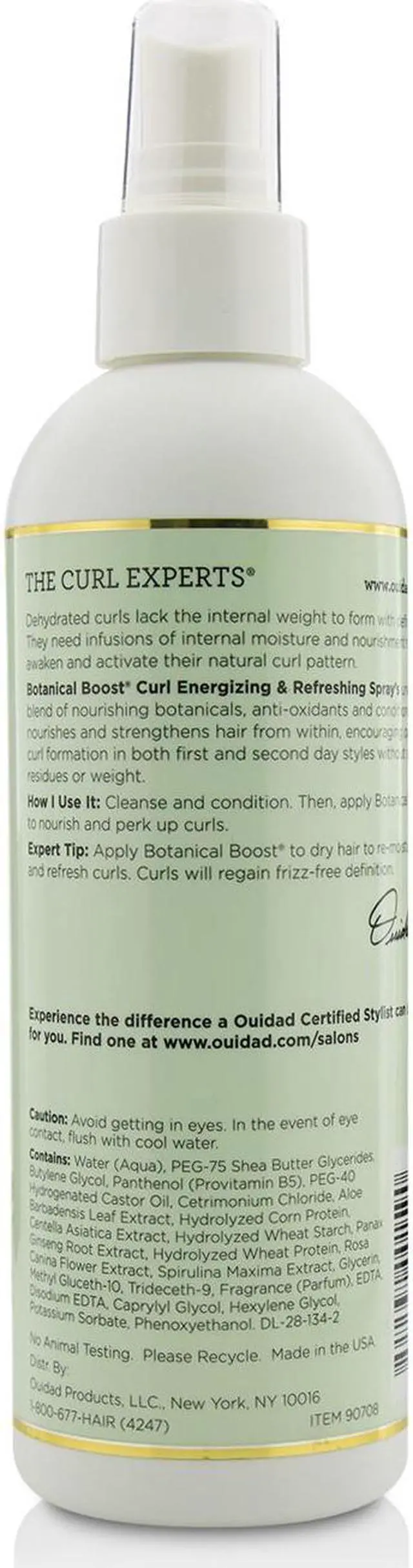 Main image of Ouidad - Botanical Boost Curl Energizing & Refreshing Spray (All Curl Types) 250ml/8.5oz