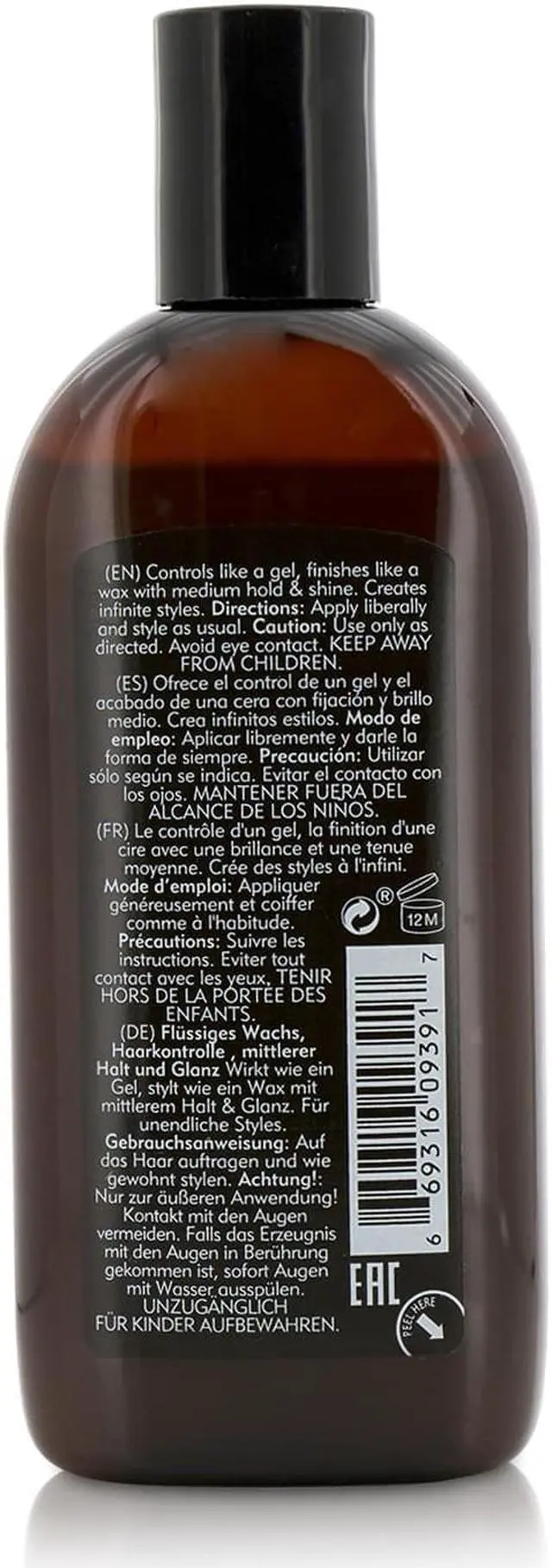 Alt view image 3 of 8 - American Crew - Men Liquid Wax (Hair Control, Medium Hold and Shine) 150ml/5.1oz