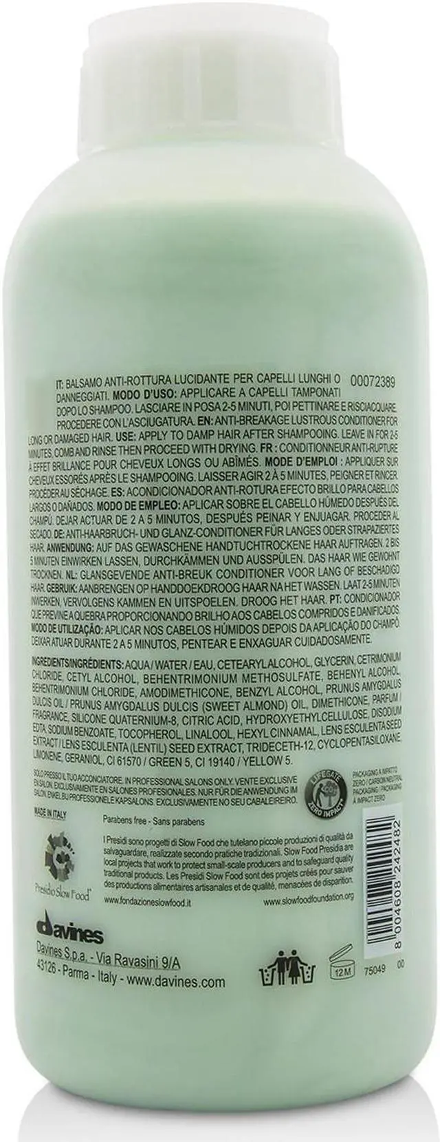 Main image of Davines - Melu Conditioner Mellow Anti-Breakage Lustrous Conditioner (For Long or Damaged Hair) 1000ml/33.8oz