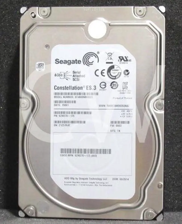 Main image of (NOT FOR HOME PC!) ST4000NM0023 Seagate 4TB 7200RPM 6Gbps 3.5" SAS HDD Hard Drive