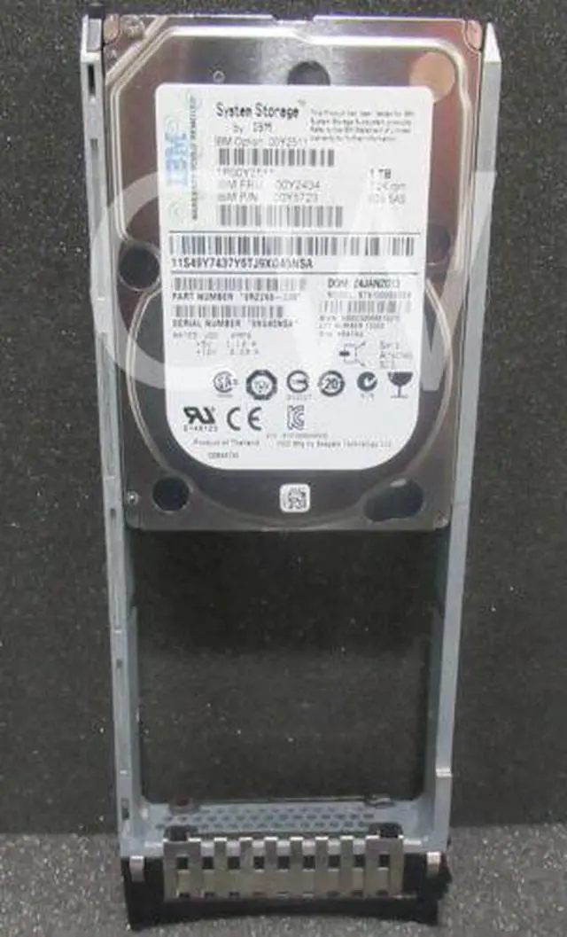 Main image of (NOT FOR HOME PC!) 00Y2434 00Y2511 00Y5723 IBM 1TB 7200RPM 6Gbps Nearline 2.5" SAS HDD Hard Drive