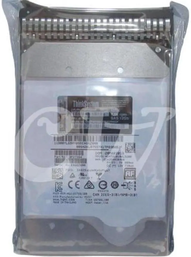 Main image of (NOT FOR HOME PC!) 00YK035 7XB7A00046 IBM THINKSYSTEM 10TB 7.2K 12G 512E 3.5in SAS Hard Drive