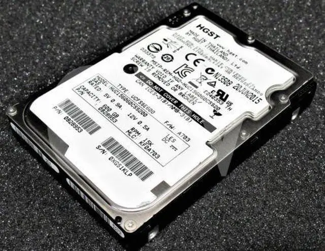 Alt view image 4 of 4 - (NOT FOR HOME PC!) 0B28953 Hitachi 600GB 15K RPM 12Gbps 2.5" SAS HDD Hard Drive HUC156060CSS200 - OEM