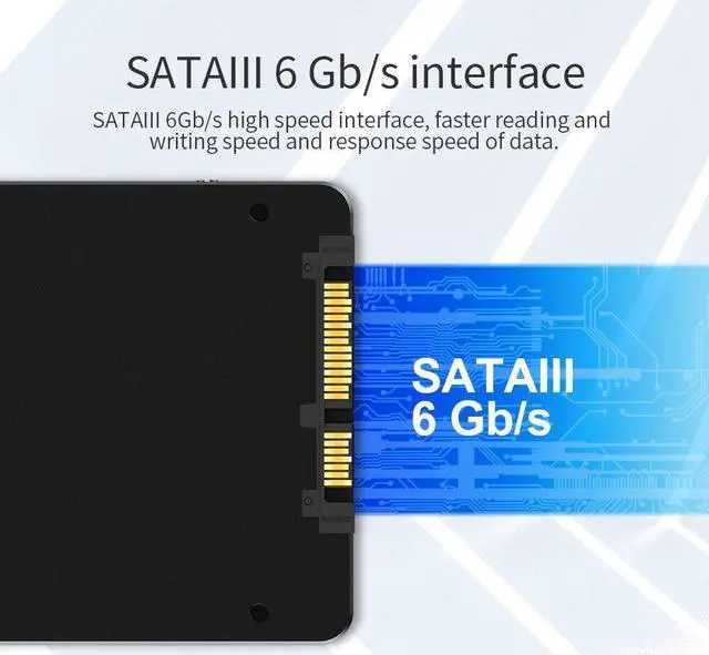 Alt view image 4 of 7 - Netac 512GB SSD 2.5'' SATA III 6 Gb/s Internal Solid State Drive 500MB/s