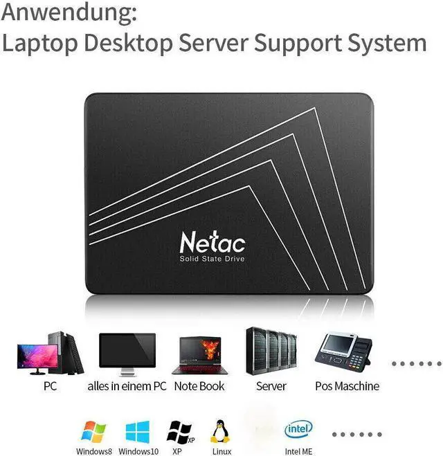 Alt view image 7 of 7 - Netac 512GB SSD 2.5'' SATA III 6 Gb/s Internal Solid State Drive 500MB/s