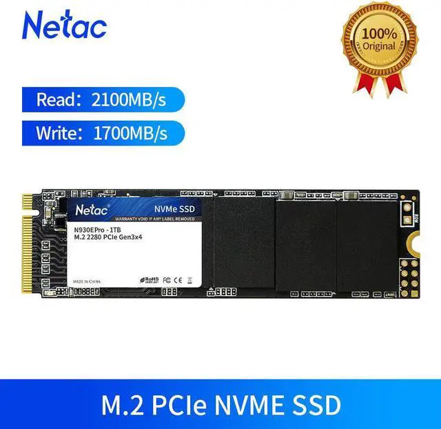 Main image of Netac Internal SSD 1T Solid State Drive M.2 2280 NVMe PCIe Gen3x4 Up to 1800MBps