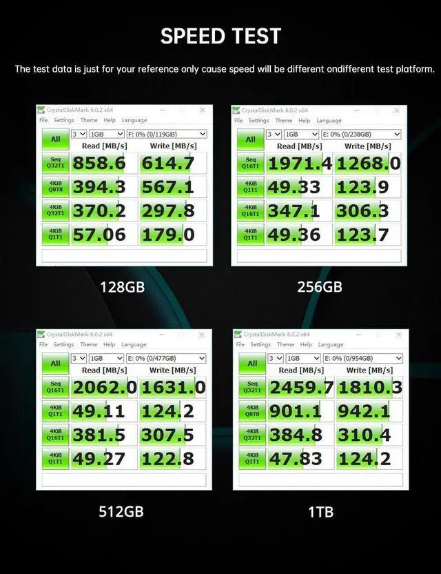 Alt view image 5 of 7 - Netac Internal SSD 1T Solid State Drive M.2 2280 NVMe PCIe Gen3x4 Up to 1800MBps