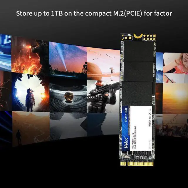 Alt view image 7 of 7 - Netac 1TB SSD 3D NAND NVMe PCIe Gen3×4 M.2 2280 Internal Solid State Drive