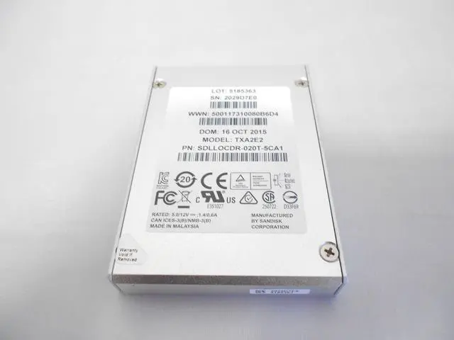 Alt view image 2 of 2 - (NOT FOR HOME PC!) Sandisk Optimus 1.92TB SSD SAS 2.5" Server Storage Hard Drive Dell HP 2TB TXA2E2