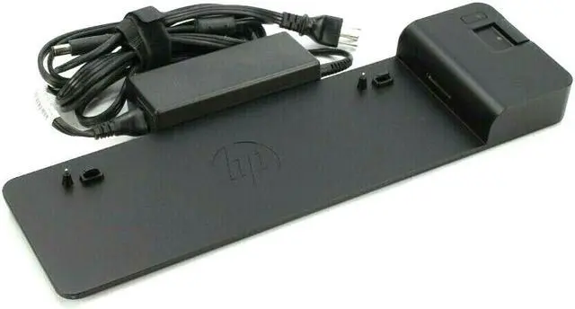 Alt view image 3 of 7 - HP 2013 UltraSlim Docking Station HSTNN-IX10 D9Y32AA#ABA w/ Power Supply (AMX)
