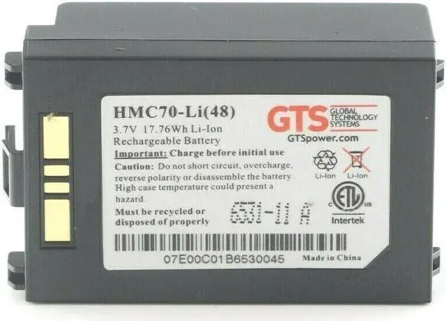 Alt view image 2 of 6 - Global Technology Solutions GTS Battery HMC70-Li(48) MC75 MC75A (AMX)